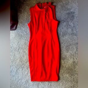 Calvin Klein red dress size 8